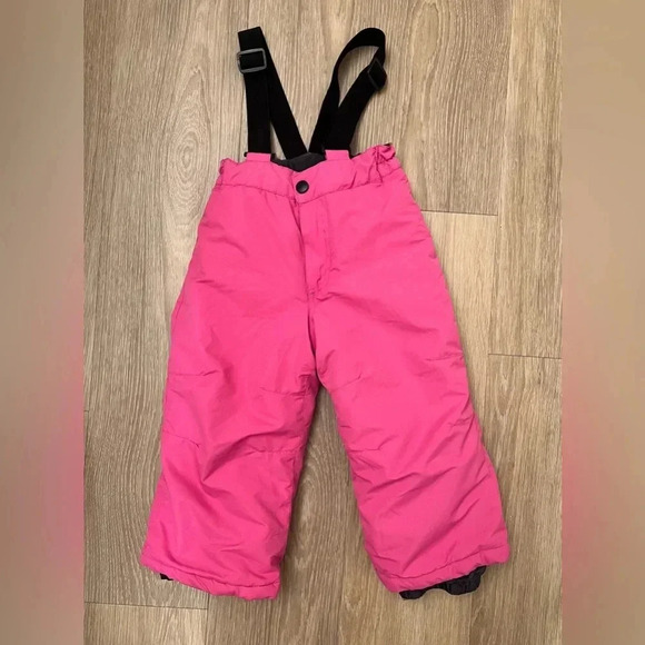 Pulse Snow Bib Pants Toddler Girls Size 2T Hot Pink Overalls - Picture 1 of 4